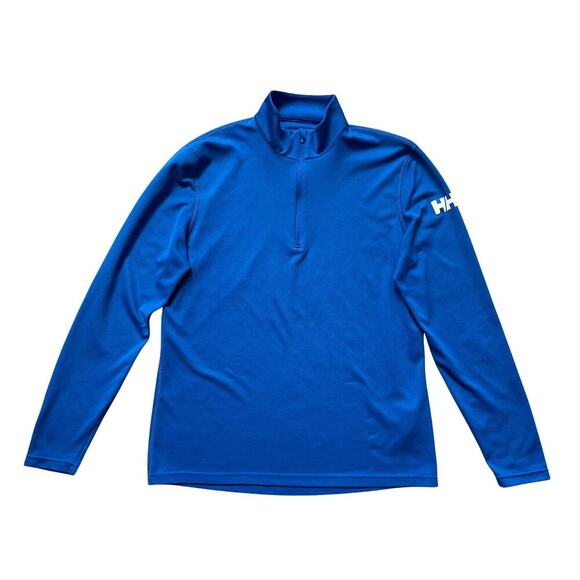 Helly Hansen 1/4 Zip Performance Pullover M | Blue Lightweight Baselayer - Picture 1 of 4